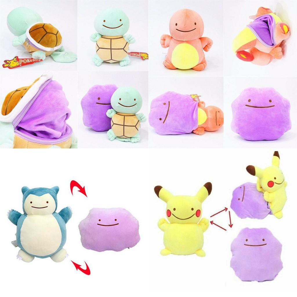 Luxuriously Soft Pikachu Bulbasaur Ditto Metamon Plush Cushion For All Ages