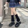 Лолита JK вязаный чехол для ног Harajuku длинные чулки-трубы мода Y2K гетры для девочек