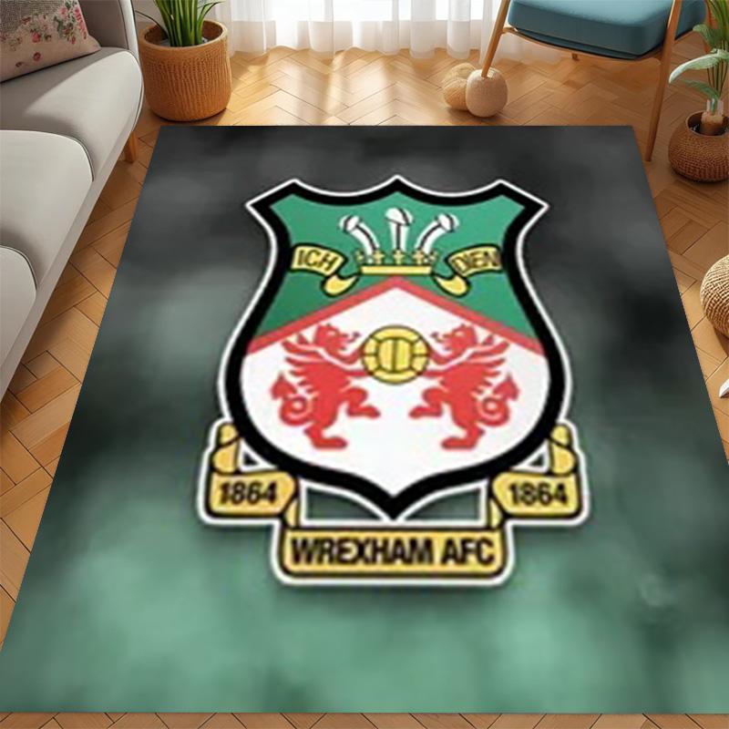 Heritage Pride: Wrexham A.F.C. carpet Suitable for all seasons Living room and bedroom mats Doormat Room Office chair cushion