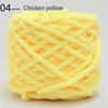 100g/bola chenille tricô fio macio linha  tira de gelo fio de algodão fio de lã diy para a mão tricô cachecol grosso
