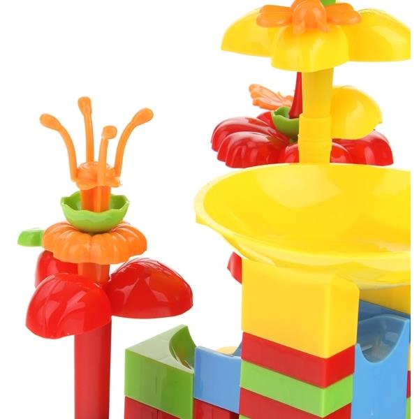 Ball Track Ball Track Construction Blocks Garden Flowers Flowers 91 pcs.