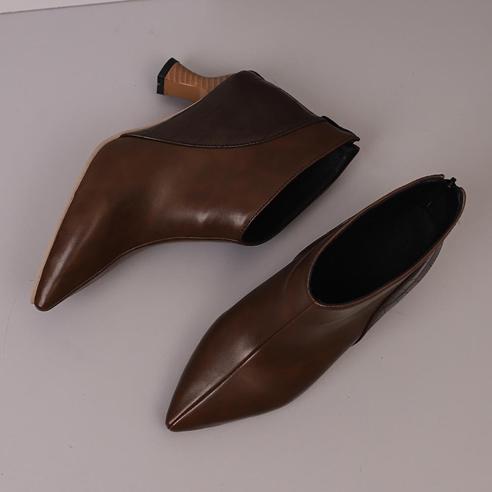 Красно-черные женские туфли-лодочки на высоком каблуке, маленький, большой размер 32 50