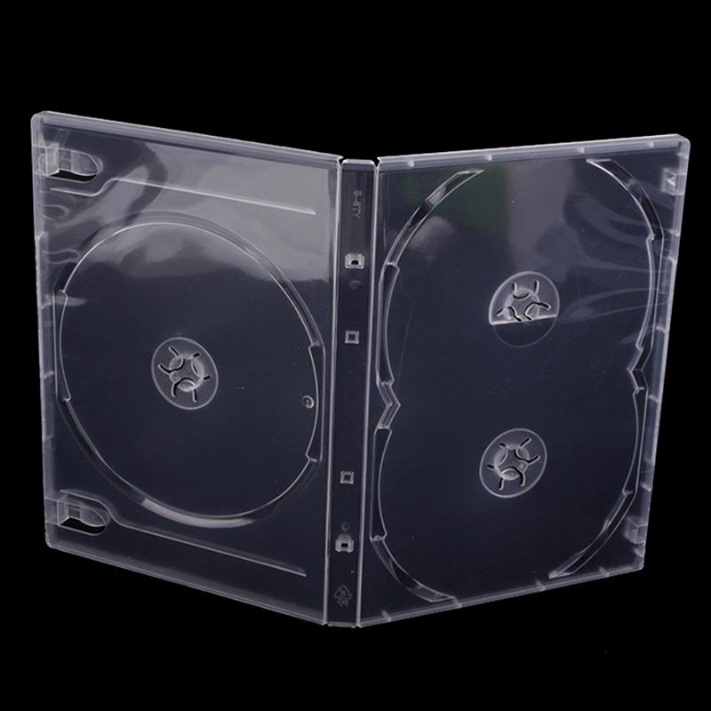 Квадратная Прозрачная Нижняя Коробка для CD Пустой Кейс для CD ПЭ Пластик Молочно-Прозрачный Кейс для CD Вместимость Кейса для CD 3 Диска