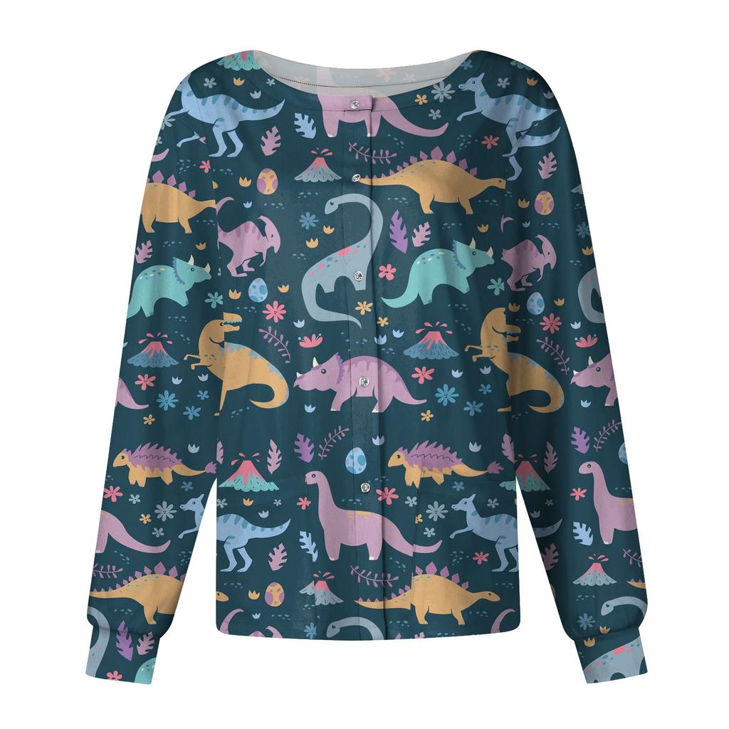 Женский однобортный защитный комбинезон с длинным рукавом и карманом, рабочий воротник-стойка, кардиган, куртка, топ