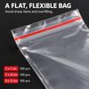 100 Clear Mini Resealable Zip Bags, 5x7 7x10 or 9x13cm