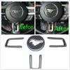 Car Steering Wheel  Badge Emblem Sticker Modification of Carbon Fiber Car Interior Trim for M-ustang GT 2015-2016-2017