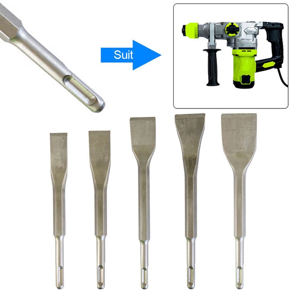 Изогнутая плоская зубило с локтевой головкой, стальная электрическая дрель-перфоратор, ударная дрель-перфоратор для кирпича