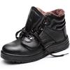 Winter Black Ankle Leather Safety Shoes Men Waterproof Shoes Thermal Cotton Boots
