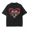 Bride of Chucky Washed T Shirts Streetwear Hip Hop Vintage T-Shirts Tees Tops for Men Women Harajuku Graphic Printed