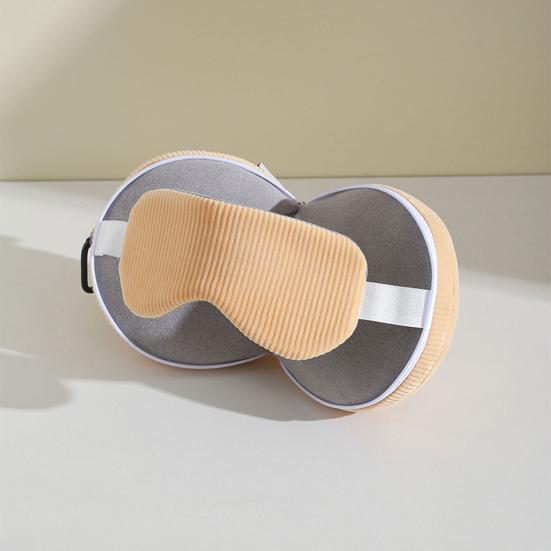 Дорожная подушка для шеи с маской для глаз 2-в-1 Портативная подушка для поддержки шеи На молнии Складная подушка