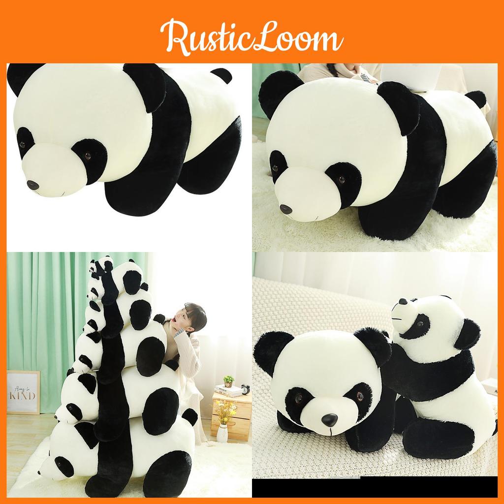 Adorable Panda Plush Toy Soft Cuddly Doll For Kids Creative Design In Various Sizes