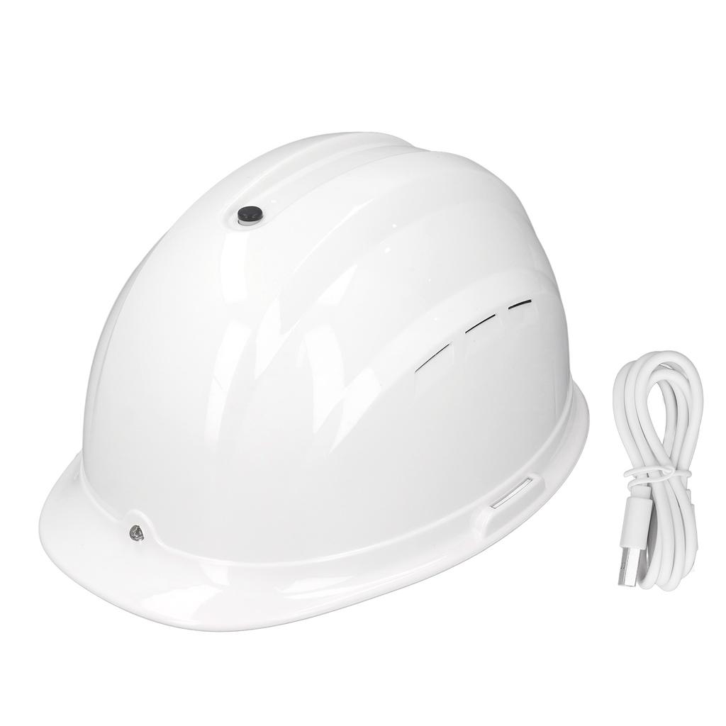 Каска с двойным вентилятором и легким дышащим, ударопрочным охлаждающим защитным шлемом для строительства