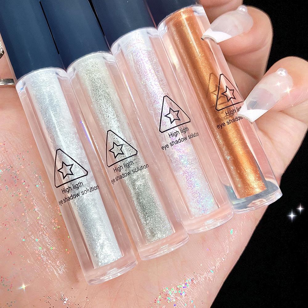 High Light Liquid Eyeshadow Wholesale Flash Waterproof Anti-perspirant Sleeper Silkworm Ultra Shiny Piece Brightening Eyeshadow Makeup Student Makeup