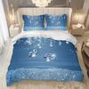 3pcs Dark Blue Bedding Set Shining Diamond 3D Print Cozy Duvet Cover King Queen Twin Size Birthday Gift for Adult Bedroom Decor