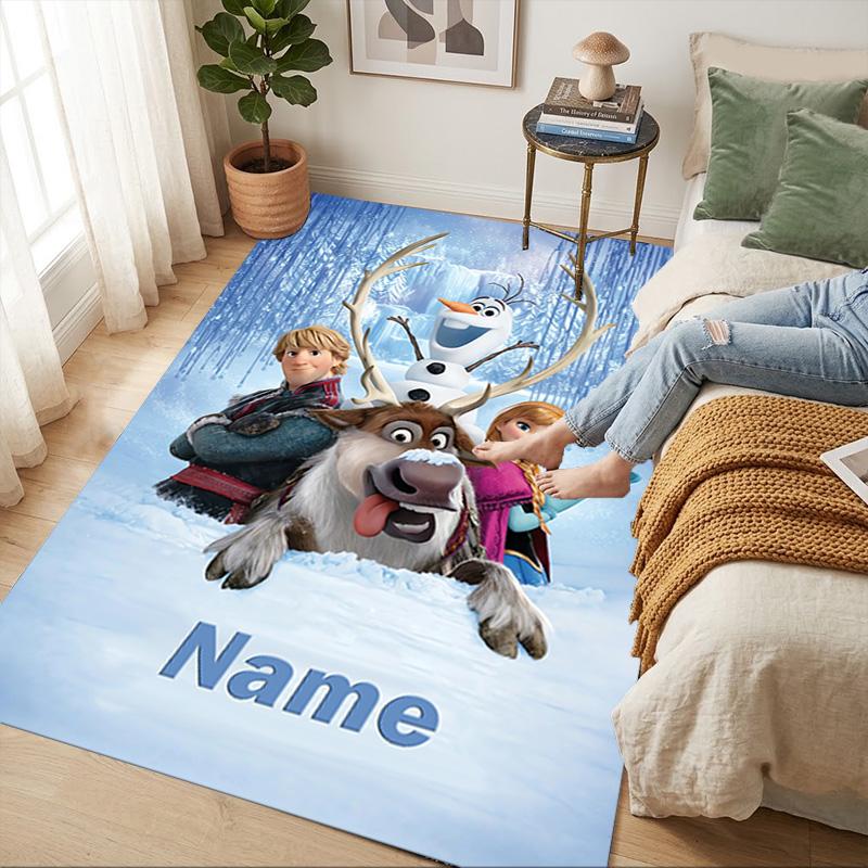 Personalized Name Princess Dreams Living Room Non-Slip Area Rug Soft Carpet for Bedroom Kids Playroom Sofa,Office Home Decor Doormat