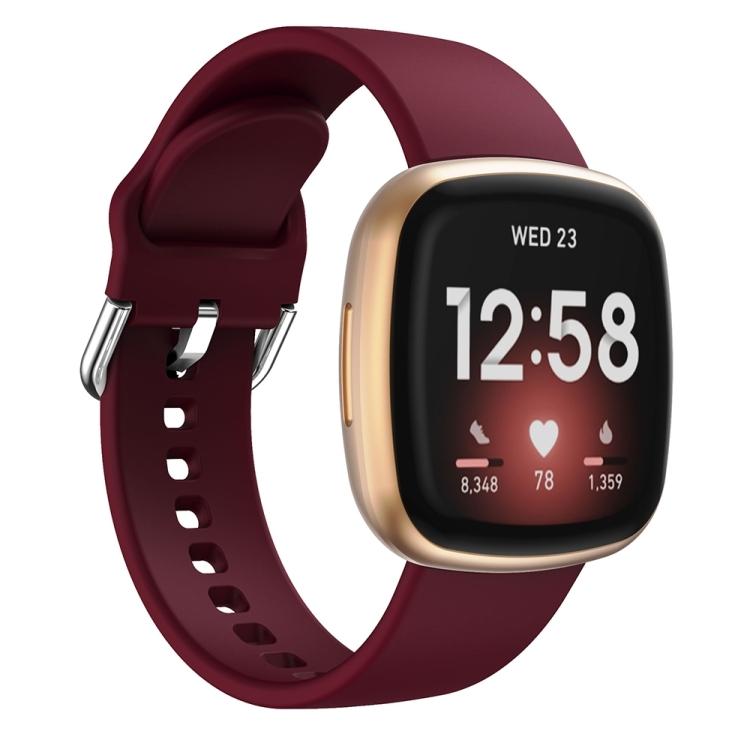Силиконовый ремешок для Fitbit Versa 3(черный)