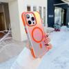 Metal Lens Magnetic Phone Case For 16e 15 14 13 12 11 16 Pro Max Plus Wireless Charge Discolour Translucent Cover