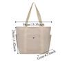 Portable Canvas Tote Bag Large Capacity Cloth Shoulder Bag Shopping Bag Mommy Handbag  Students