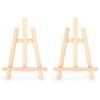 2Pcs Mini Wooden Easel Desktop Sketch Oil Painting Display Shelf Stand Holder Decoration