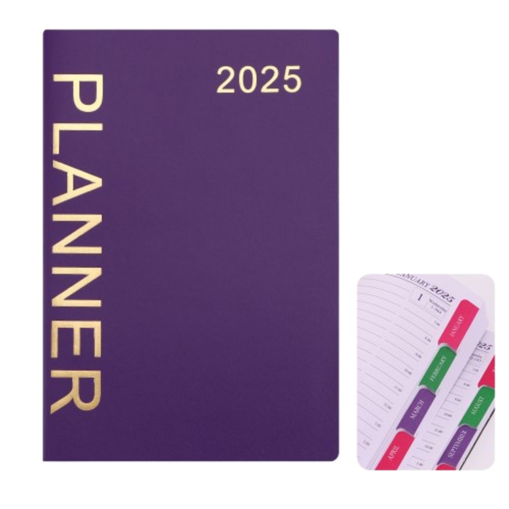 English Efficiency Plan Notebook Thicken Diary Writing Pads 2025 Schedule Planner Notepad School