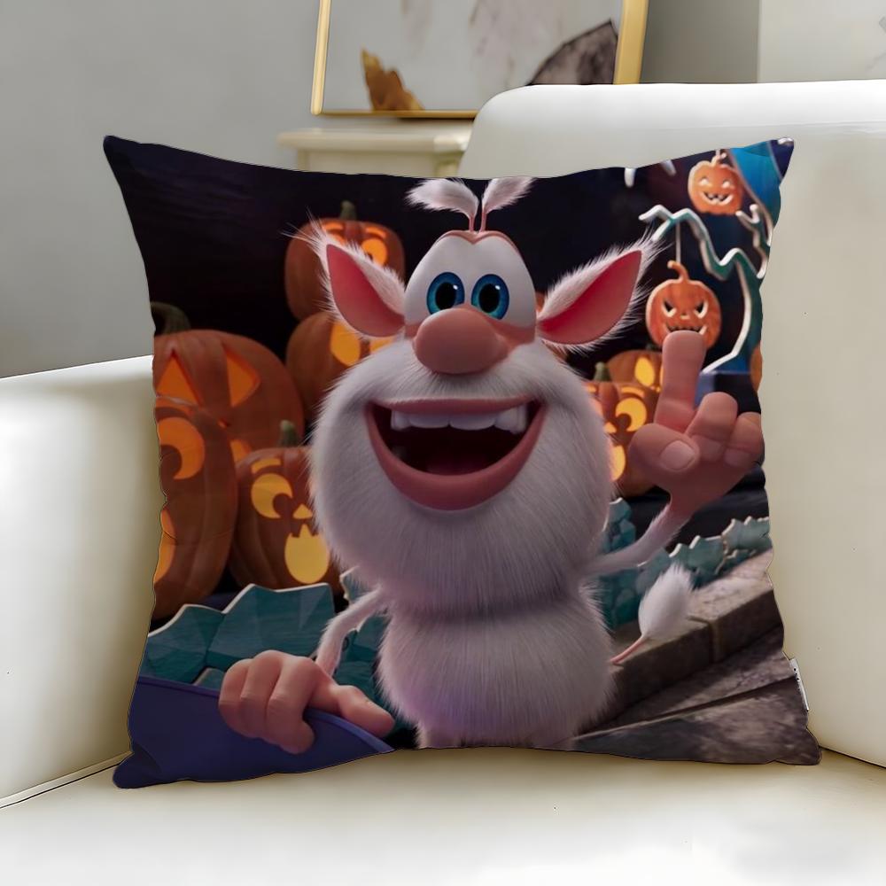 Trendy Bboobaew Cushion Cover Soft  EasyWash Pillow Case  Versatile for Couch Bed Travel and Office