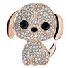 New Arrival Rhinestone Dog Brooch Puppy Pin For Kids Women Cute Vivd Animal Jewelry High Quality