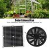 Practical Solars Exhaust Fan 100W 12V Easy Installion Designs for Campers Greenhouses and Pet Houses Daily Casual Use