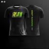 Футболка с принтом Super Airflow RUN для мужчин и женщин с коротким рукавом, повседневная футболка с 3D-принтом, топы, футболка