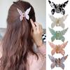 New Vintage Acetate Butterfly Hair Claw Ponytail Clip Barrettes Sweet Fairy Irregular Bow Hair Clip Crab Hairpins Women Hair Accessories Headwear