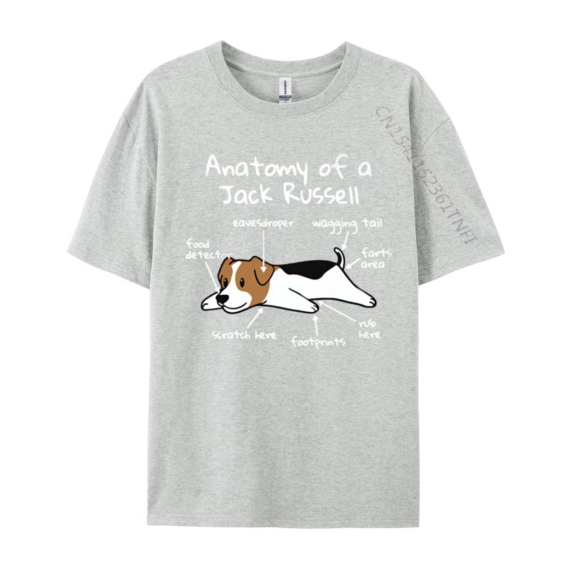 Anatomy Of A Jack Russell Terrier Funny Tshirt Hip Hop 3D Style Cotton Men Top Tshirts Fashion T Shirt Men