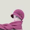 Шапка Женская Зимняя Вязаная Шапка Утепленная Плюшевая Морозостойкая Шапка Защита Ушей Универсальная Модная Теплая Шерстяная Шапка