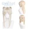 Original Genshin Impact Ningguang Cosplay Wig With Realistic Scalp And Detachable Butterfly Knot