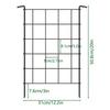 10.08ft Rustproof No-Dig Garden Fence Panels - Decorative Animal Barrier for Patio/Yard/Landscape, Outdoor Metal Fencing Silver
