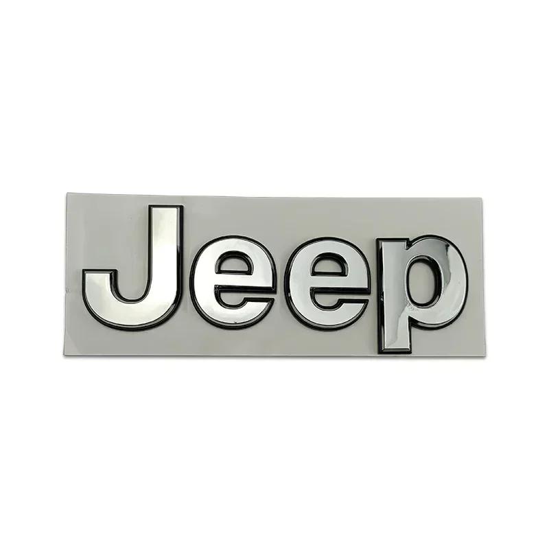 For Jeep For JEEP Wrangler Grand Cherokee Compass Renegade JK JL Patriot Rubicon Rear Trunk Decals  ABS Car Front Hood