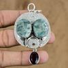 Natural Tree Agate Gemstone Indian Jewelry 925 Sterling Silver Pendant For Women
