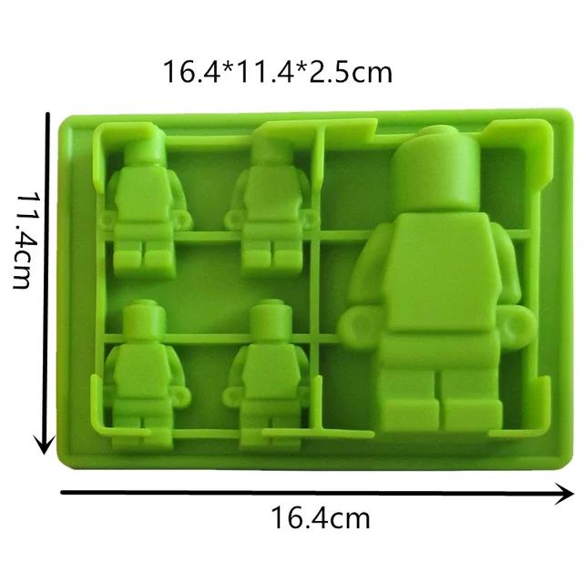 Форма для кубиков льда Robot Ice Brick, силиконовая форма DIY, форма для шоколада, желе, брауни, десерт, выпечка, мини-форма для блоков, набор тем