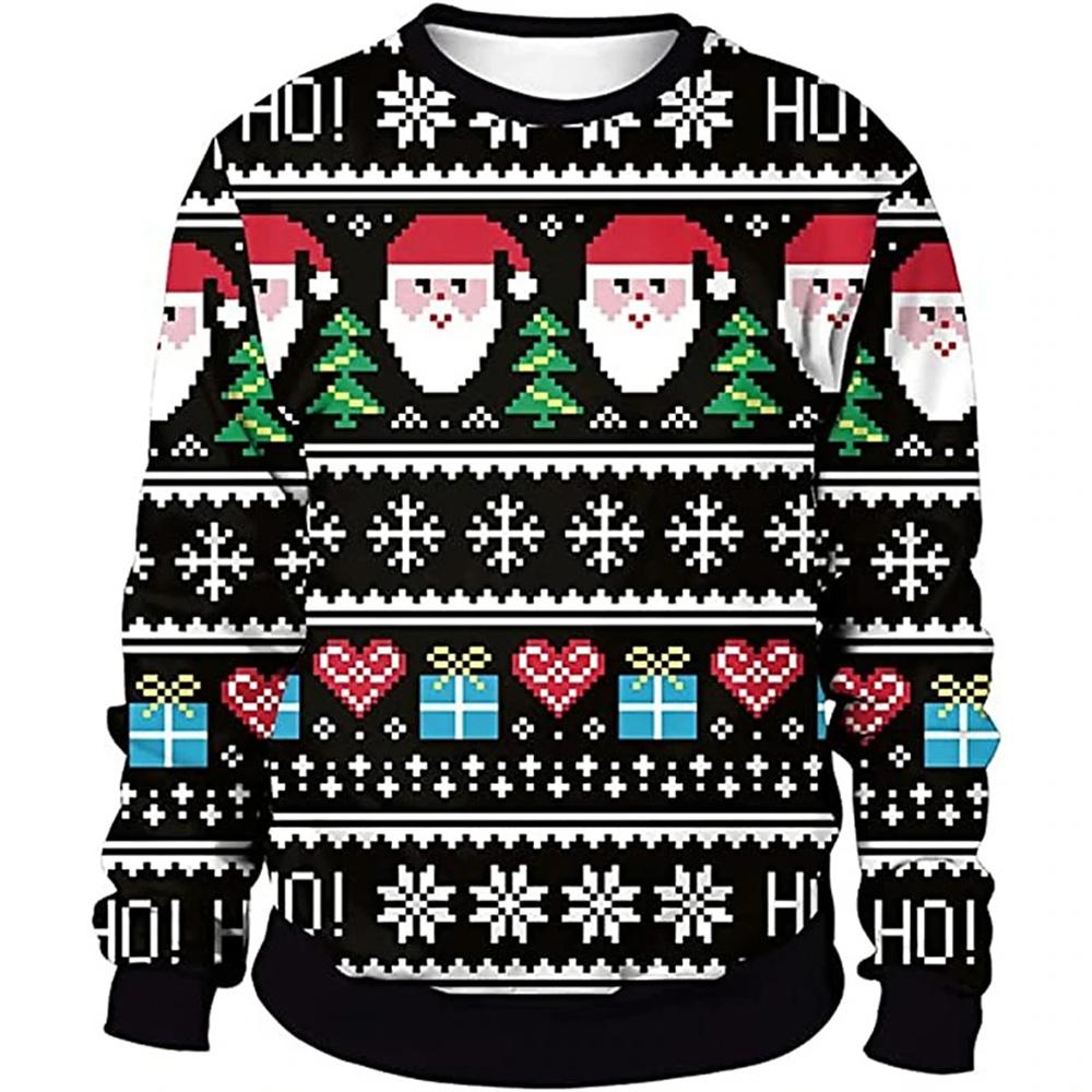 Men Women Ugly Christmas Sweater Funny Humping Reindeer Climax Tacky Christmas Jumpers Tops Couple Holiday Party Xmas Sweatshirt