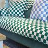 Autumn and Winter Simple Houndstooth Thick Plush Sofa Cushion Non-slip Sofa Cover Cover