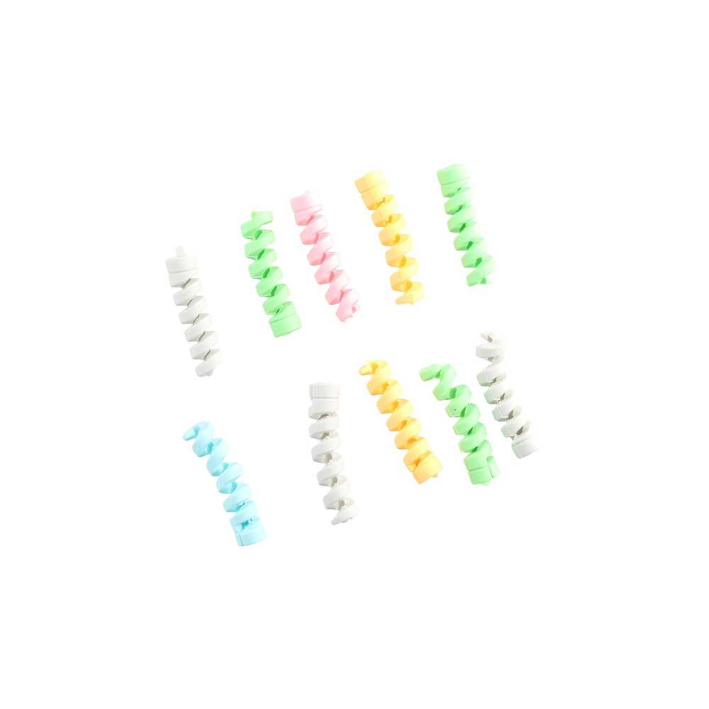 Органайзер для проводов, намотка для кабелей, протектор для кабелей, органайзер для кабелей наушников, настольный набор 10 шт.