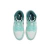 Air Jordan 1 Mid SE Белые бирюзовые женские кроссовки Blue Barely-Green Sail DZ3745-300