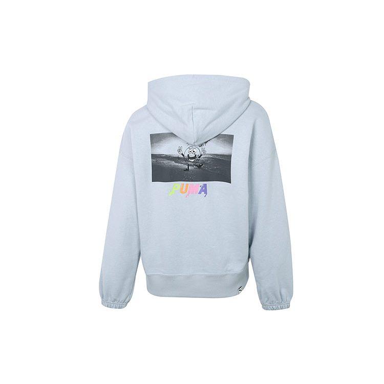 Puma Свитшоты Downtown Женские Синие С капюшоном Умеренный Обычный 533049-71
