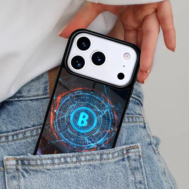 Чехол для телефона Bitcoin BTC для iPhone 16e 15 14 13 12 17 Pro Max Plus Air 17pro Чехол Coque