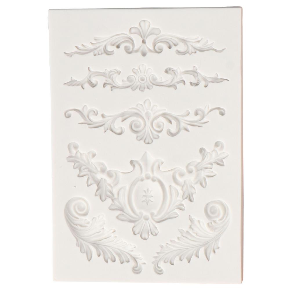 1/3 шт. силиконовая форма для тиснения, инструмент для выпечки, форма для украшения торта, форма для капель клея, глиняная форма для выпечки