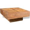 VidaXL Square Coffee Table Brown Solid Mango Wood