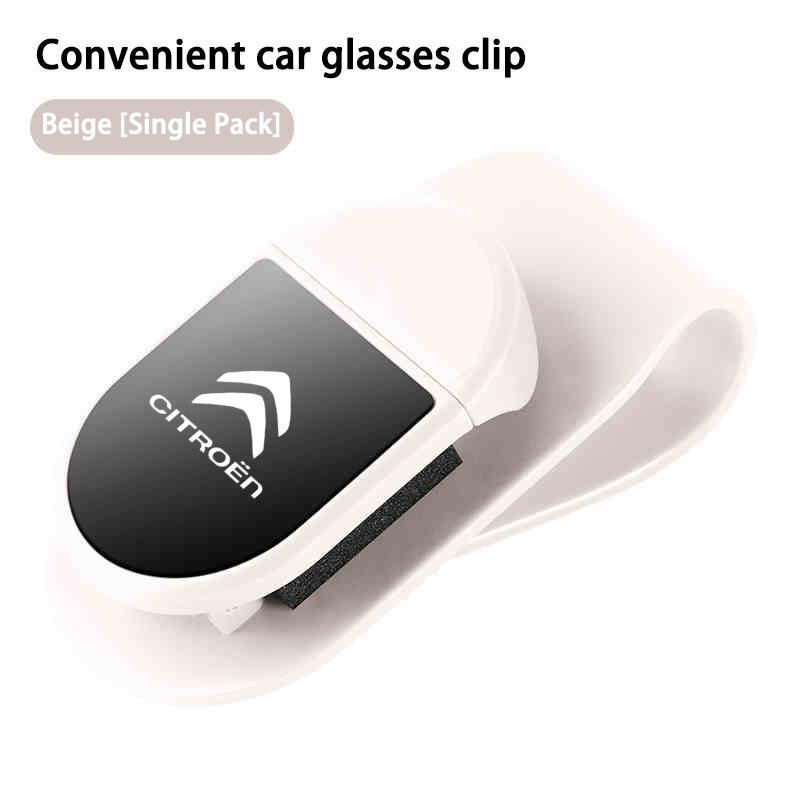 Car Glasses Clip Sun Visor Car Sunglasses Storage Interior Modification Product Suitable For Citroen C4 C3 C2 C1 C5 DS3 headrest aia256