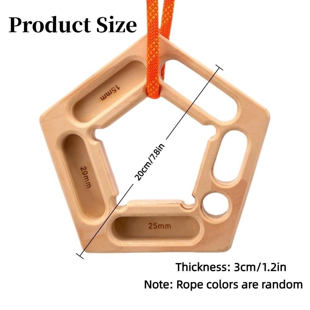 Wooden Pull-Up Board Lightweight Hanging Climbing Board For Arm Training