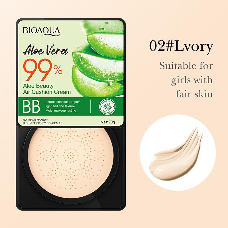 BIOAOUA не оставляющая торт пудра алоэ вера Beauty воздушная подушка BB крем