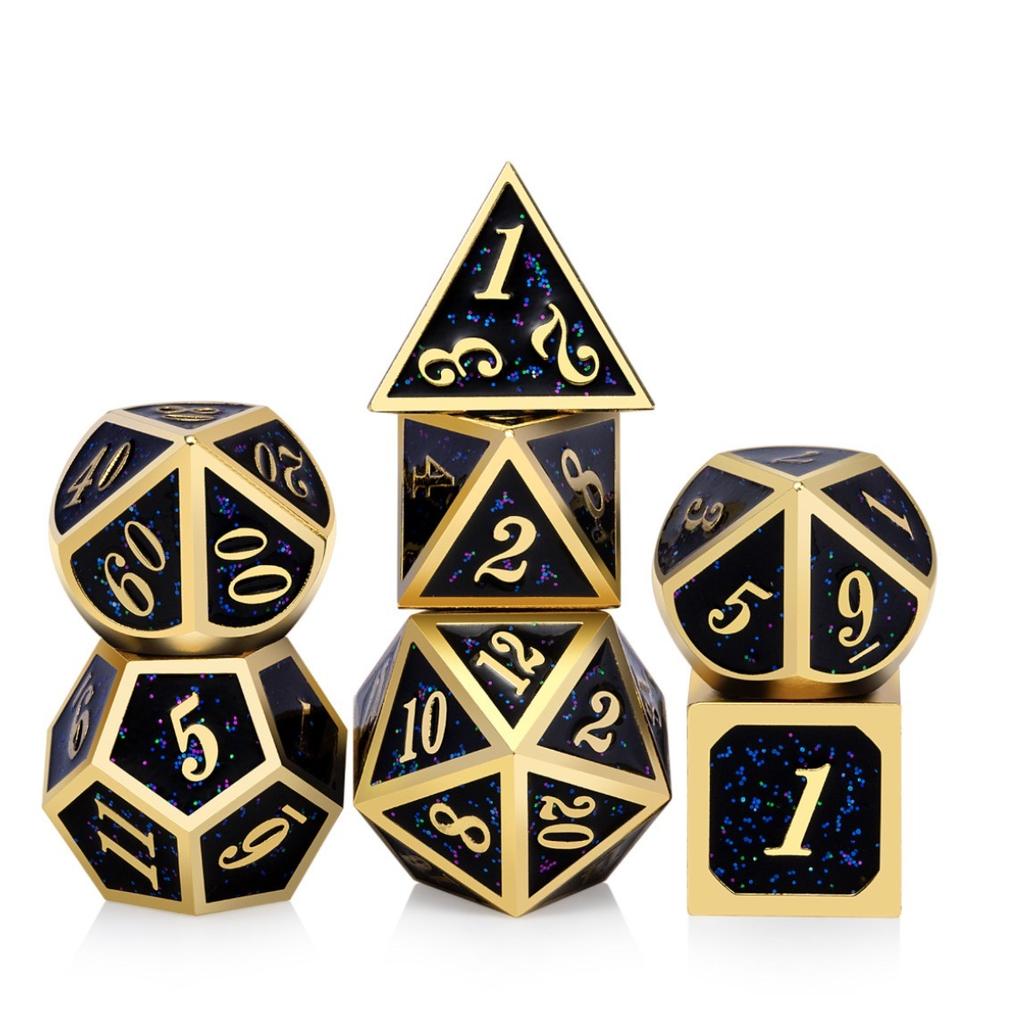Набор кубиков DND, кубики Dungeons and Dragons с металлическими кубиками D20 Набор для D и D кубиков или ролевых игр MTG Настольные настольные игры, Shadowrun Pathfinder
