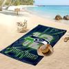 Seattle Seahawks Custom Beach Towel, Print Your Name Text Lightweight Absorbent Towel for Swimming Travel
