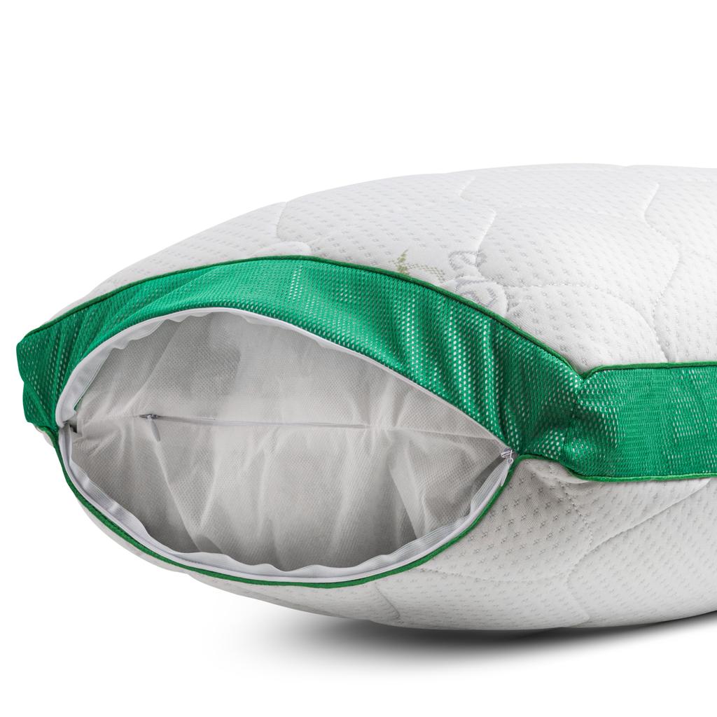 Polyester (Anti-Allergen) Pillow Alberto №900 100% Cotton, 100% Polyester Filling. Medium.